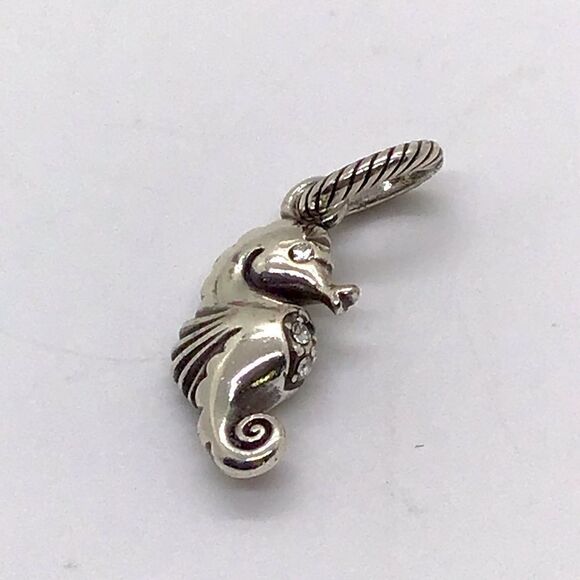 Brighton Sea Horse Charm with Crystal Accents - Picture 1 of 6
